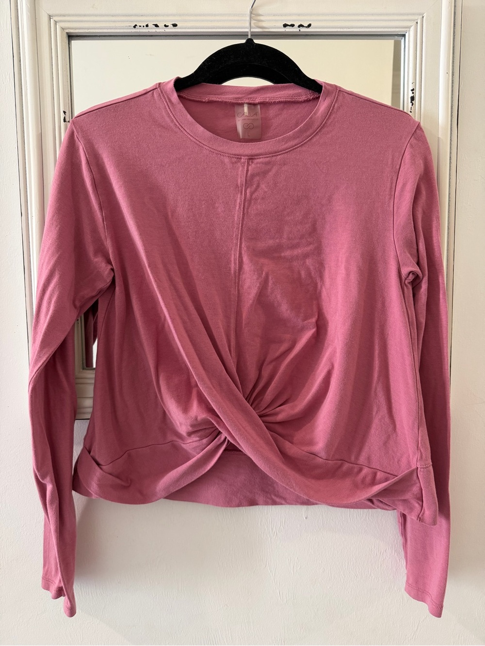 Calia Cropped Long Sleeve Top